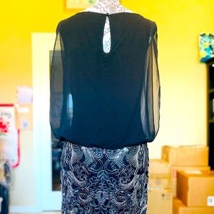 Calvin Klein Black/Silver Dress 10